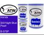 Preview: Honda, Still Night Blue Pearl, B-575P: 500ml Lackdose + 500ml Klarlack + 250ml Härter - Set, von ATW Autoteile West.
